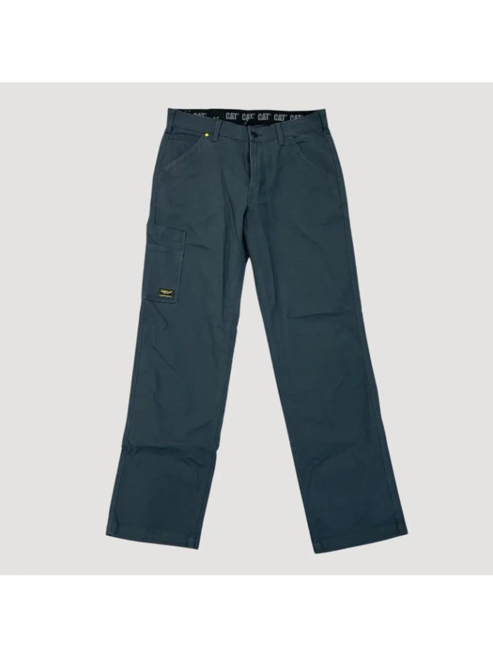 NWT CAT Men's Gray 34x34 Utility Work Canvas Pants Flex Waistband Cargo